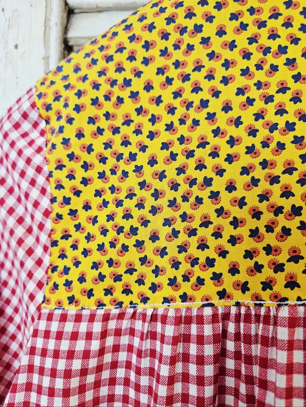 Vintage 70s The Cottager Pointed Collar Button Up Blouse Patch Pockets Small - Picture 15 of 16